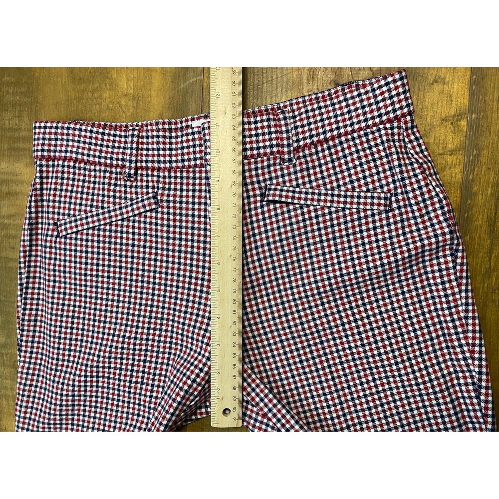 GAP High Waisted Pixie Red, White Size 4 Plaid Wo… - image 6